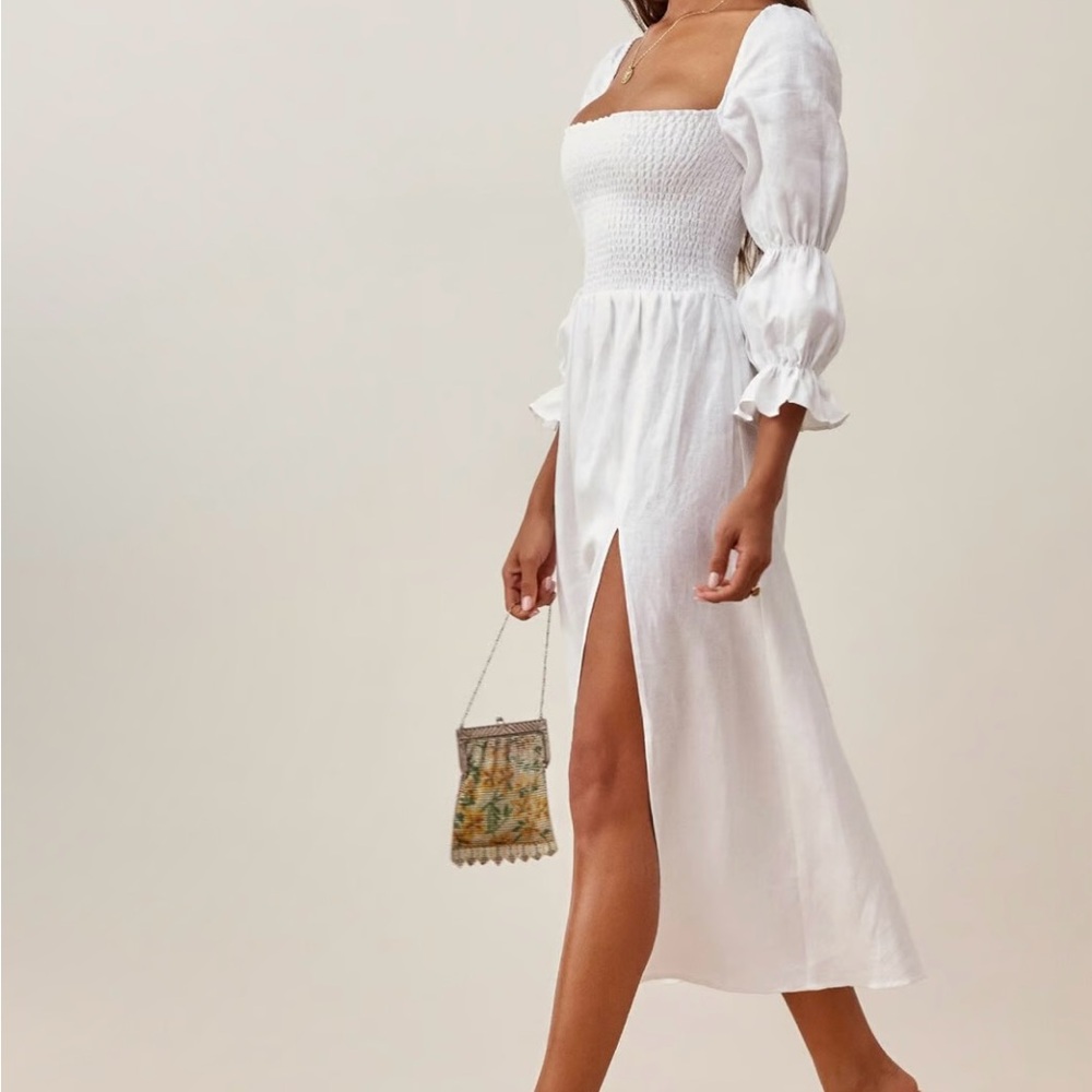 White Midi Dress